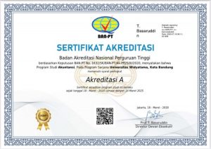 Sertifikat Akreditasi Akuntansi S1 2020-2025 (A)